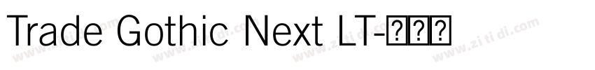 Trade Gothic Next LT字体转换